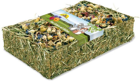 Produktbild von JR Farm Heu-Schale mit Blüten und getrockneten Kräutern für Kaninchen und Hamster 4x100g