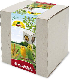 JR Farm Hirse-Würfel Kräcker Snack für Vögel ohne tierisches Protein 150g - 150 g – Bild 1 von 5