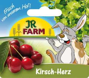 JR Farm Kirsch-Herz Kleintiersnack für Kaninchen mit getrockneten Kräutern 85g - 85 g – Bild 1 von 6