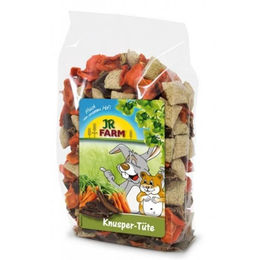 JR Farm Knusper-Tüte Kräcker Kleintiersnack für Kaninchen 150 g - 8 x 200 g – Bild 1 von 13