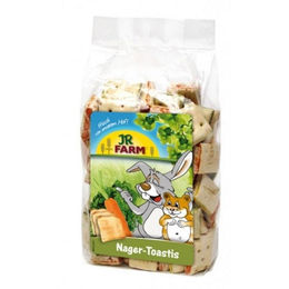 JR Farm Nager-Toastis Kräcker für Kleintiere wie Kaninchen Meerschweinchen Ratten Hamster und Mäuse 200 g - 2 x 200 g – Bild 1 von 7