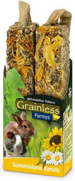 Produktbild von JR Farm Nagersnack Grainless Farmys Sonnenblume-Kamille mit getrockneten Kräutern 2x140g
