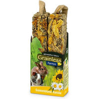 Produktbild von JR Farm Nagersnack Grainless Farmys Sonnenblume-Kamille mit getrockneten Kräutern 2x140g