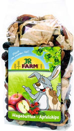 Produktbild von JR Farm Nagersnack Hagebutten-Apfelchips 125 g