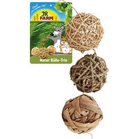 Produktbild von JR Farm Natur Bälle-Trio Kleintiersnack für Kaninchen - 75 g