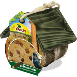 JR Farm Peanut Pot Erdnuss-Hütte aus Holz für Wildvögel inklusive Nachfüller Braun – Bild 1 von 7