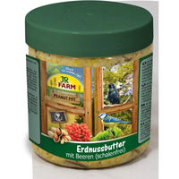 Produktbild von JR Farm Peanut Pot Erdnussbutter mit Beeren Wildvogel Ergänzungsfutter 400 g - 400 g