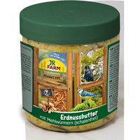 Produktbild von JR Farm Peanut Pot Erdnussbutter mit Mehlwürmern Wildvogel Ergänzungsfutter 400g - 400 g