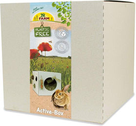 Produktbild von JR Farm PlasticFree Active-Box Intelligenzspielzeug Buddelkiste für Kaninchen und Nager aus Kunststoff Beige 1,1kg