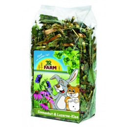 JR Farm Sonnenhut und Luzerne-Klee getrocknete Kräuter für Kleintiere 100 g - 6 x 100 g – Bild 1 von 4