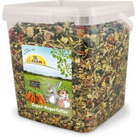 Produktbild von JR Farm Super-Nagerfutter Kleintierfutter für Meerschweinchen und Kaninchen vegan ohne tierisches Protein 2,5 kg Eimer - 2,5 kg