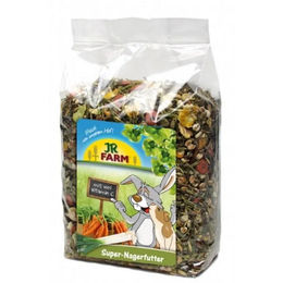 JR Farm Super-Nagerfutter Vegan für Kaninchen und Meerschweinchen 1 kg - 1 kg – Bild 1 von 7