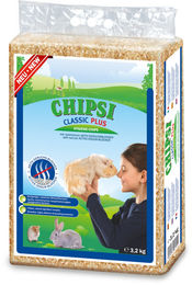 JRS Cat's Best Chipsi Classic Plus Kleintierstreu aus Holzspänen 60 Liter 3,2 kg - 3 x 3,2 kg – Bild 1 von 6