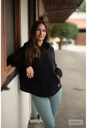 Produktbild von Ju & Pa Cape Pullover Damen Schwarz