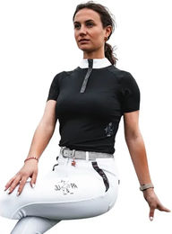 Produktbild von Ju & Pa Turnierpolo Damen Schwarz Größe 40