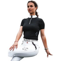 Produktbild von Ju & Pa Turnierpolo Damen Schwarz Größe 40