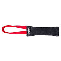 Produktbild von Julius-K9 Beisswurst aus Leder mit Handschlaufe Schwarz 15 cm x 2,5 cm