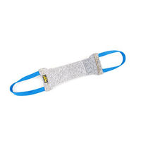 Produktbild von Julius-K9 Dummy Beisswurst aus Baumwolle in Blau mit zwei Schlaufen 20 x 5,5 cm