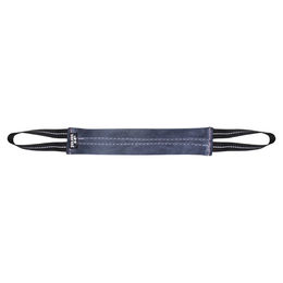 Julius-K9 Dummy Beisswurst aus Leder mit zwei Handschlaufen Blau 30 cm – Bild 1 von 2