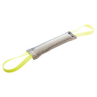Produktbild von Julius-K9 Dummy Kauspielzeug aus Baumwolle und Nylon mit zwei Handschlaufen, 30 x 3 cm, Bunt