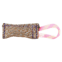 Produktbild von Julius-K9 Dummy Wurfspielzeug aus Nylon mit Außenlasche Bunt 10 x 2 cm