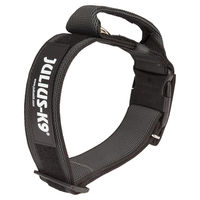 Produktbild von Julius-K9 Erziehungshalsband mit Griff Schwarz/Grau aus Nylon 47 - 67 cm