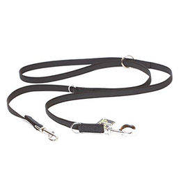Julius-K9 Führleine Super Grip aus Nylon für Riesenrassen Schwarz-Grau 220 cm - 220 cm – Bild 1 von 11