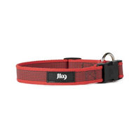 Produktbild von Julius-K9 Halsband Color & Gray Rot-Grau verstellbar 20 mm 27-42 cm