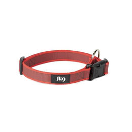 Julius-K9 Hundehalsband Color & Gray Rot-Grau verstellbar 25 mm 39-65 cm – Bild 1 von 5