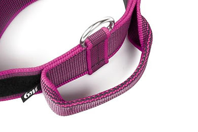 Julius-K9 Hundehalsband Color & Gray Series mit Haltegriff und Sicherheitsverschluss Pink-Grau verstellbar 49-70 cm – Bild 1 von 6