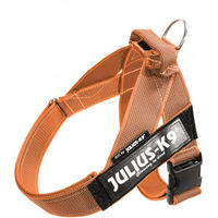 Produktbild von Julius-K9 IDC Color & Grey Führgeschirr für Hunde in Orange/Grau Größe M aus wasserabweisendem Polyester mit OEKO-TEX Standard