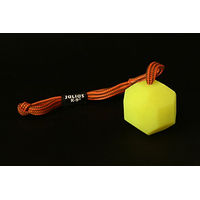 Produktbild von Julius-K9 IDC Fluoreszierender Ball mit Schnur Gelb 60 mm Silikon