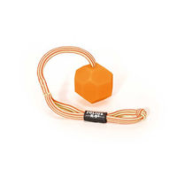 Produktbild von Julius-K9 IDC Fluoreszierender Ball mit Schnur in Orange aus Silikon 6 cm