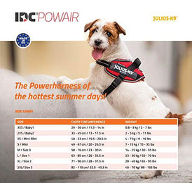 Produktbild von Julius-K9 IDC Powair Hundegeschirr Blau Größe M für mittlere Rassen - 1 Stk.