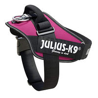 Produktbild von Julius-K9 IDC Power Sportgeschirr für Hunde Größe L Schwarz Rosa OEKO-TEX-zertifiziert wasserabweisend - 1 Stk.