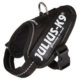 Julius-K9 IDC Powergeschirr Sportgeschirr für Welpen in Schwarz und Grün Größe 3XS Baby 1 – Bild 1 von 11