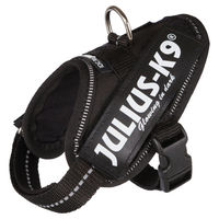Produktbild von Julius-K9 IDC Powergeschirr Sportgeschirr für Welpen in Schwarz und Grün Größe 3XS Baby 1