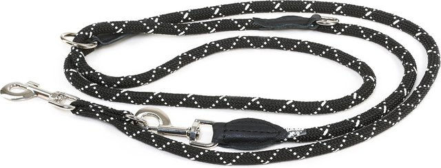 Julius-K9 IDC Verstellbare Tau-Leine aus Nylon Schwarz 220 cm - 2,2 m – Bild 1 von 2