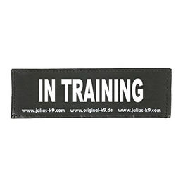 Julius-K9 Klettaufschrift IN Training Schwarz Klein – Bild 1 von 5