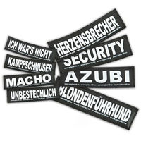 Produktbild von Julius-K9 Klettaufschrift Mini Blanko Logo Schwarz Größe S - 2 Stk.