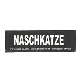 Julius-K9 Klettaufschrift NASCHKATZE Schwarz Größe L – Bild 1 von 2