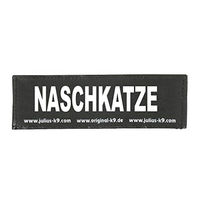 Produktbild von Julius-K9 Klettaufschrift NASCHKATZE Schwarz Größe L
