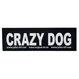 Produktbild von Julius-K9 Klettsticker Crazy Dog Größe L in Schwarz oder Weiß