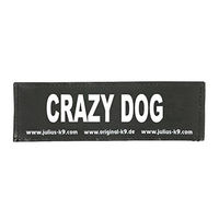 Produktbild von Julius-K9 Klettsticker Crazy Dog in Schwarz Größe S