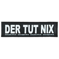 Produktbild von Julius-K9 Klettsticker Der tut nix Größe S in Weiß und Schwarz