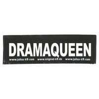 Produktbild von Julius-K9 Klettsticker Drama Queen Schwarz Größe L
