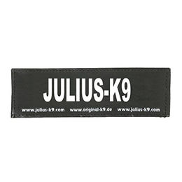 Julius-K9 Klettsticker für Hundegeschirr Schwarz Größe XS – Bild 1 von 5