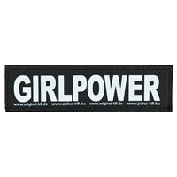 Produktbild von Julius-K9 Klettsticker Girlpower Größe S in Weiß und Schwarz