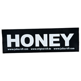 Produktbild von Julius-K9 Klettsticker Honey Größe S in Schwarz und Weiß
