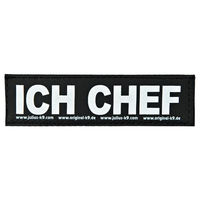 Produktbild von Julius-K9 Klettsticker Ich Chef Größe S in Schwarz oder Weiß